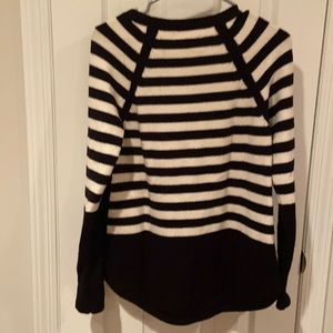 Soft as butter Anthropologie sweater black and cream stripe.